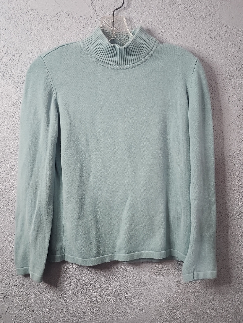 Appleseed's Light Aqua Turtleneck Sweater